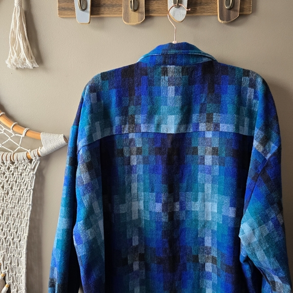 Dressed In Lala Cosmos Oversized Grunge Wool Jacket Nwot - Picture 9 of 10